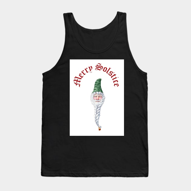 Christmas Elf + Merry Solstice Tank Top by LucyDreams